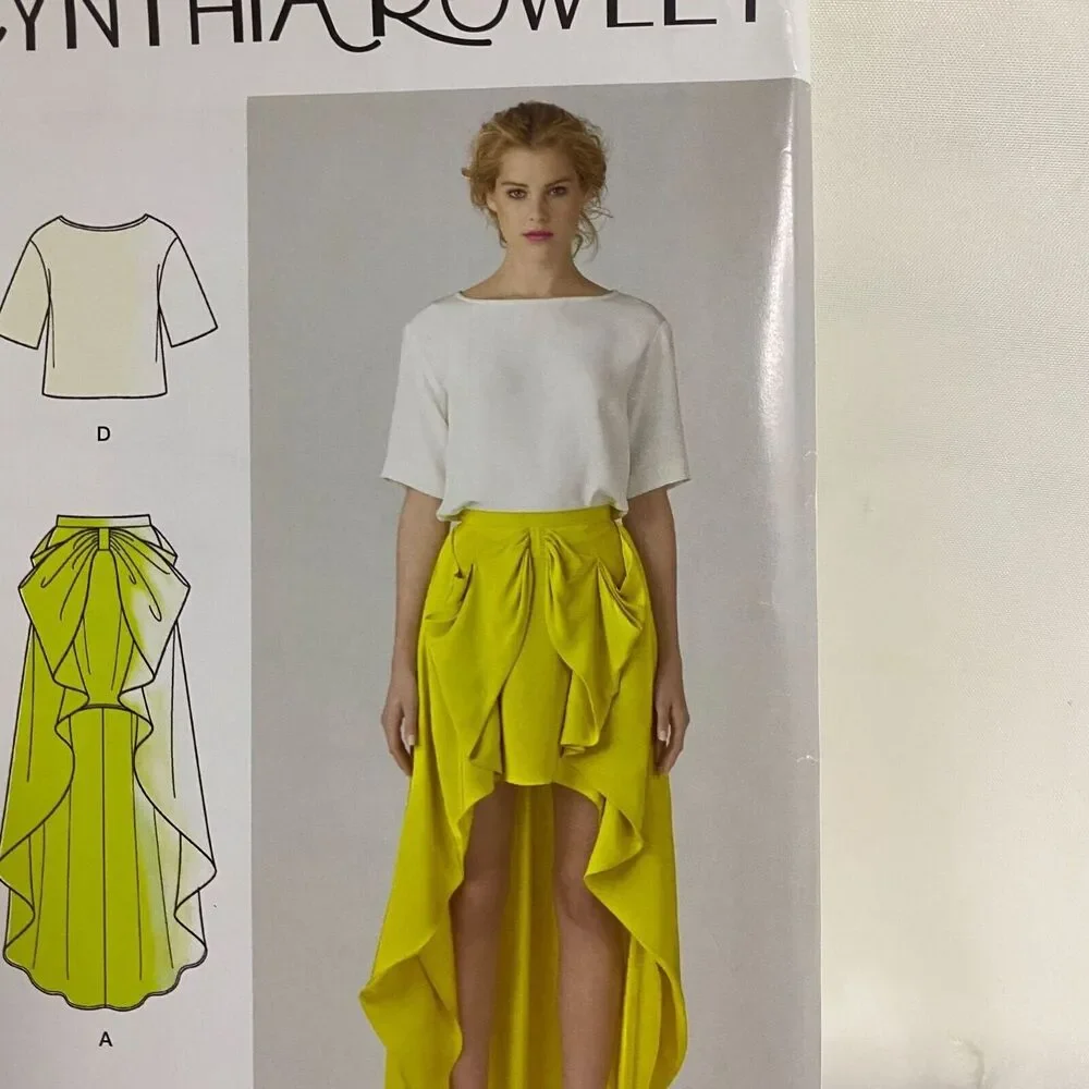 #1366 Simplicity Cynthia Rowley Misses Skirt and Tops Sewing Pattern size 12-20